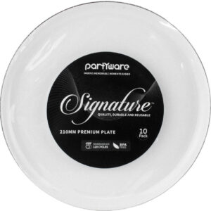10PK WHITE SILVER TRIM