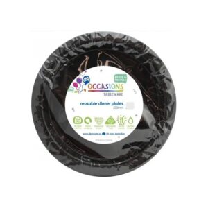 20PK BLACK DINNER PLATES