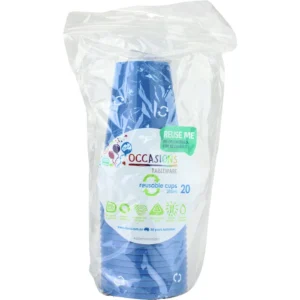 20PK ROYAL BLUE RE-USEABLE CUPS