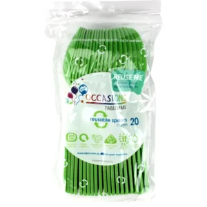 20pk Kiwi Green Spoons