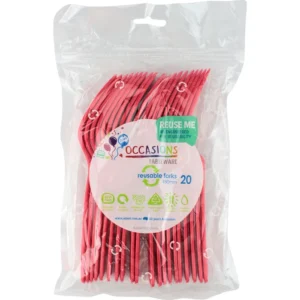 20PK RED FORKS