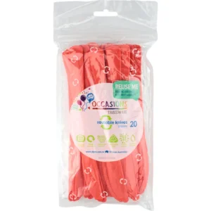 REUSABLE KNIVES 20PK ORANGE