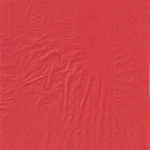 RED 50pk Dinner Napkins 2PLY