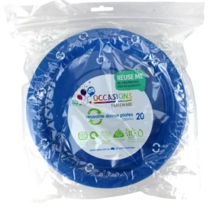 ROYAL BLUE DINNER PLATES 20PK