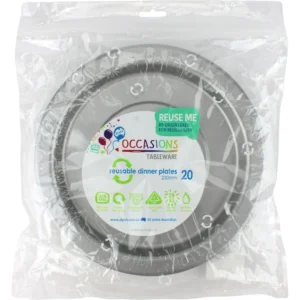 20PK SILVER DINNER PLATES