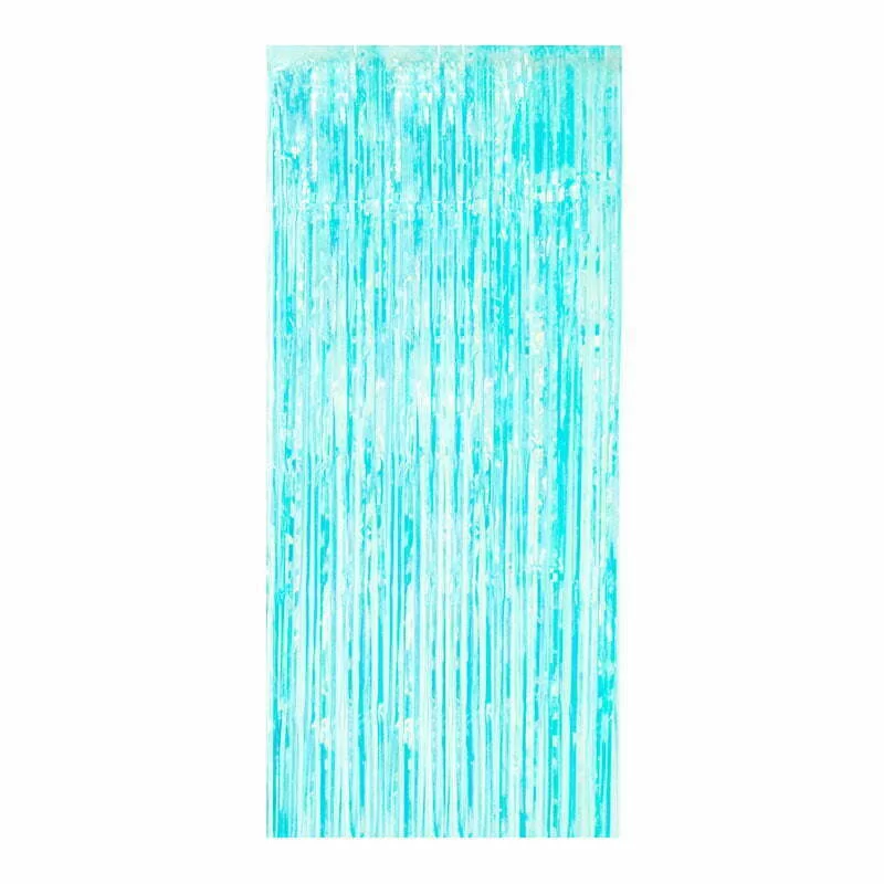 Iridis Blue Door Curtain