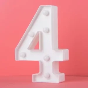 LED Light Up Number 4