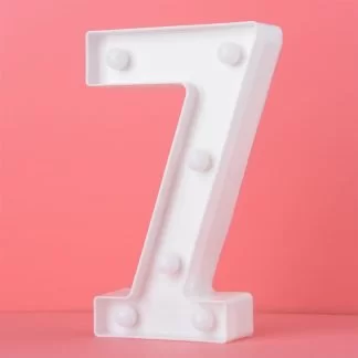 LED Light Up Number 7 - It'z My Party