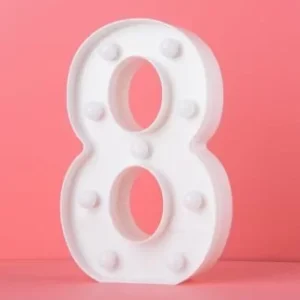LED Light Up Number 8