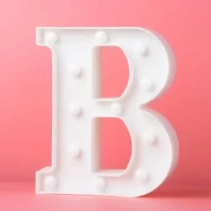 LED LIGHT UP LETTER B