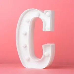 LED LIGHT UP LETTER C