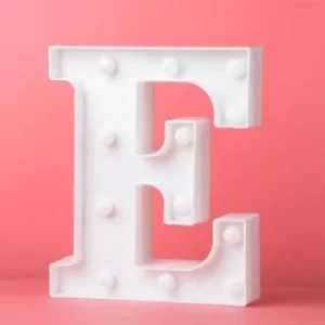 LED LIGHT UP LETTER E