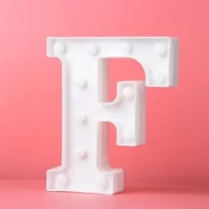 LED LIGHT UP LETTER F