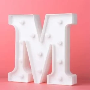 LED LIGHT UP LETTER M
