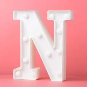 LED LIGHT UP LETTER N