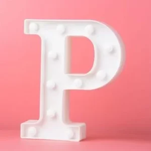 LED LIGHT UP LETTER P
