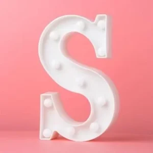 LED LIGHT UP LETTER S
