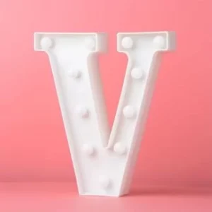 LED LIGHT UP LETTER V