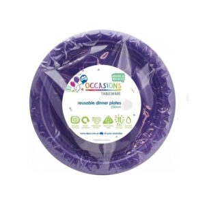 20PK DINNER PLATES - PURPLE