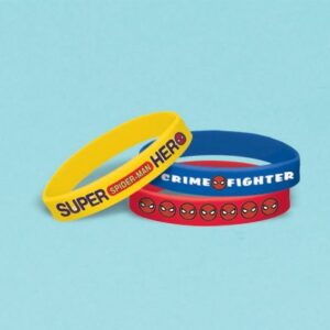 SPIDER MAN RUBBER BRACELETS 6P
