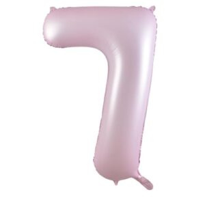 NUMBER FOIL BALLOON 86CM - PASTEL MATTE 7