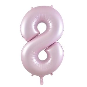 NUMBER FOIL BALLOON 86CM - PASTEL MATTE 8