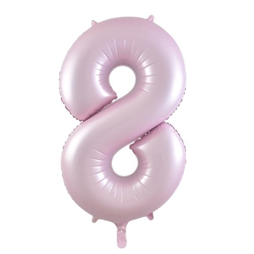 NUMBER FOIL BALLOON 86CM - PASTEL MATTE 8
