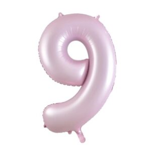 NUMBER FOIL BALLOON 86CM - PASTEL MATTE 9