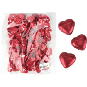 500G RED CHOCOLATE HEARTS